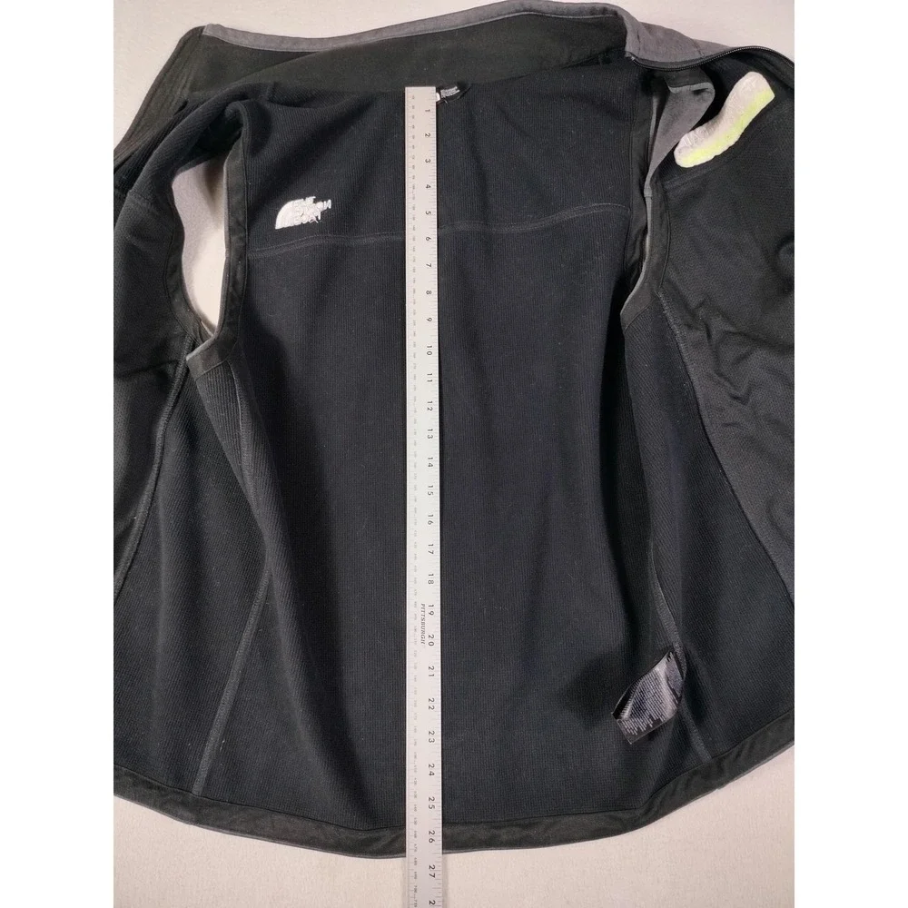 The North Face Vest Mens Large Gray Windwall Softshell‎ Full Zip TrinityRail